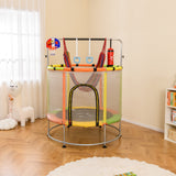 55" Kids Trampoline, Toddler Trampoline for for 3-6 Years Old Boys & Girls