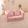 8-Piece Modular Kids Sofa Play Couch, Convertible Climb & Crawl Foam Playset with Comfy Suede Fabric
