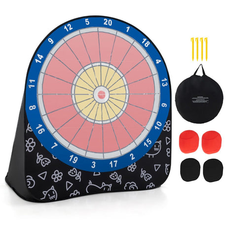 Foldable and Portable Large Dart Board for Kids