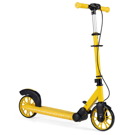 Foldable Scooter with 2 Light-up Wheels and 3-Height Adjustable Handle