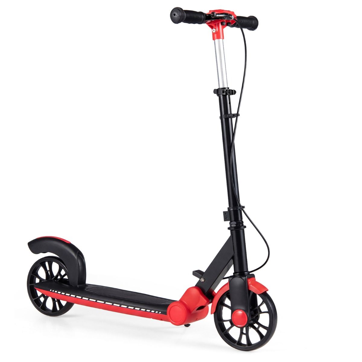Foldable Scooter with 2 Light-up Wheels and 3-Height Adjustable Handle