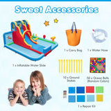 Giant Water Park with Long Slide and Climbing Wall