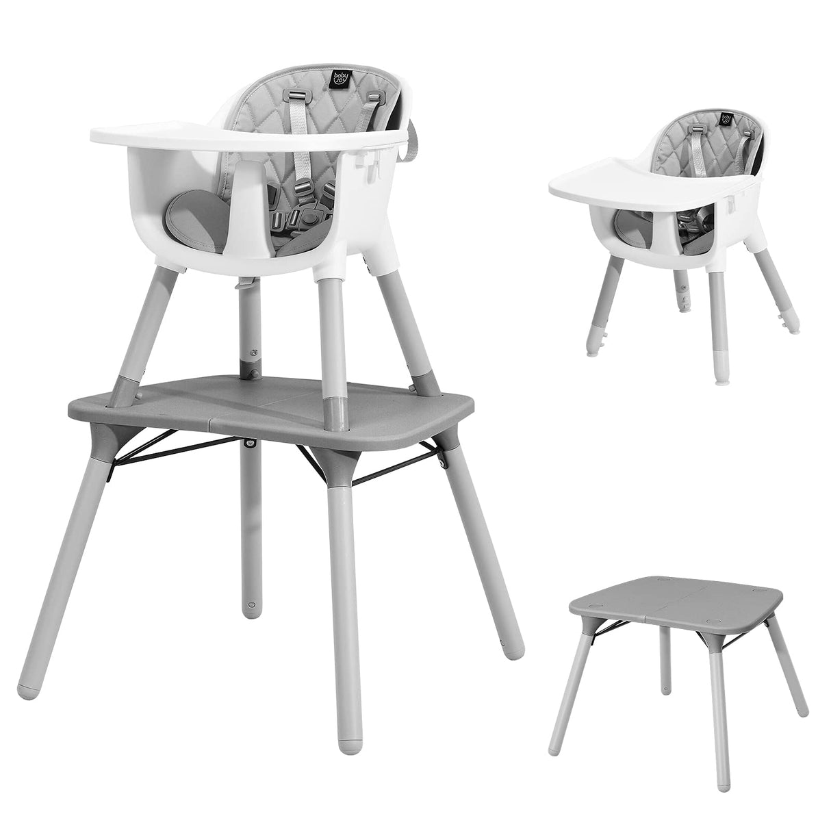BABY JOY 5 in 1 Convertible Baby High Chair