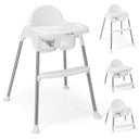 BABY JOY Baby High Chair, 4 in 1 Convertible Highchair with Adjustable Legs