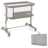 BABY JOY 3 in 1 Baby Bedside Bassinet Baby Cot with Mattress & 5 Adjustable Height