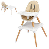 BABY JOY 5 in 1 High Chair, Convertible High Chairs for Babies and Toddlers/Booster Seat/Table and Chair Set