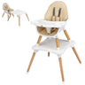 BABY JOY 5 in 1 High Chair, Convertible High Chairs for Babies and Toddlers/Booster Seat/Table and Chair Set