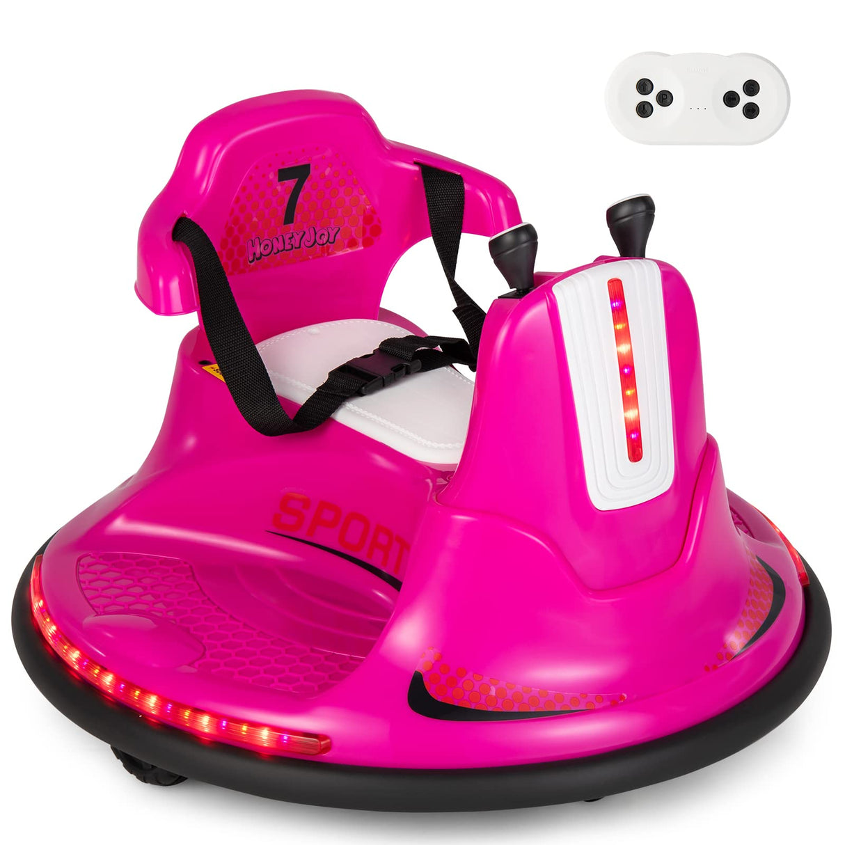 HONEY JOY Kids Ride On Bumper Car, 6V Battery Powered Electric Car