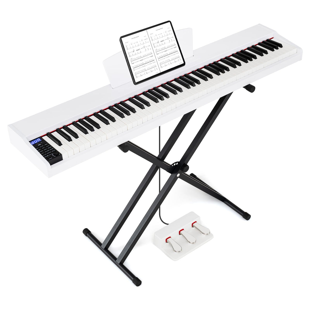 HONEY JOY 88-Key Portable Digital Piano Keyboard with Stand Electric Piano