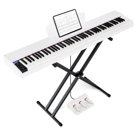 HONEY JOY 88-Key Portable Digital Piano Keyboard with Stand Electric Piano