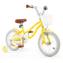 HONEY JOY Kids Bike, 14 Inch Boys Girls Bike for 3-8 Years w/Training Wheels, Adjustable Handlebar & Seat