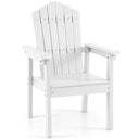 HONEY JOY Outdoor Adirondack Chair, Patio HIPS Chairs w/Wood Grain