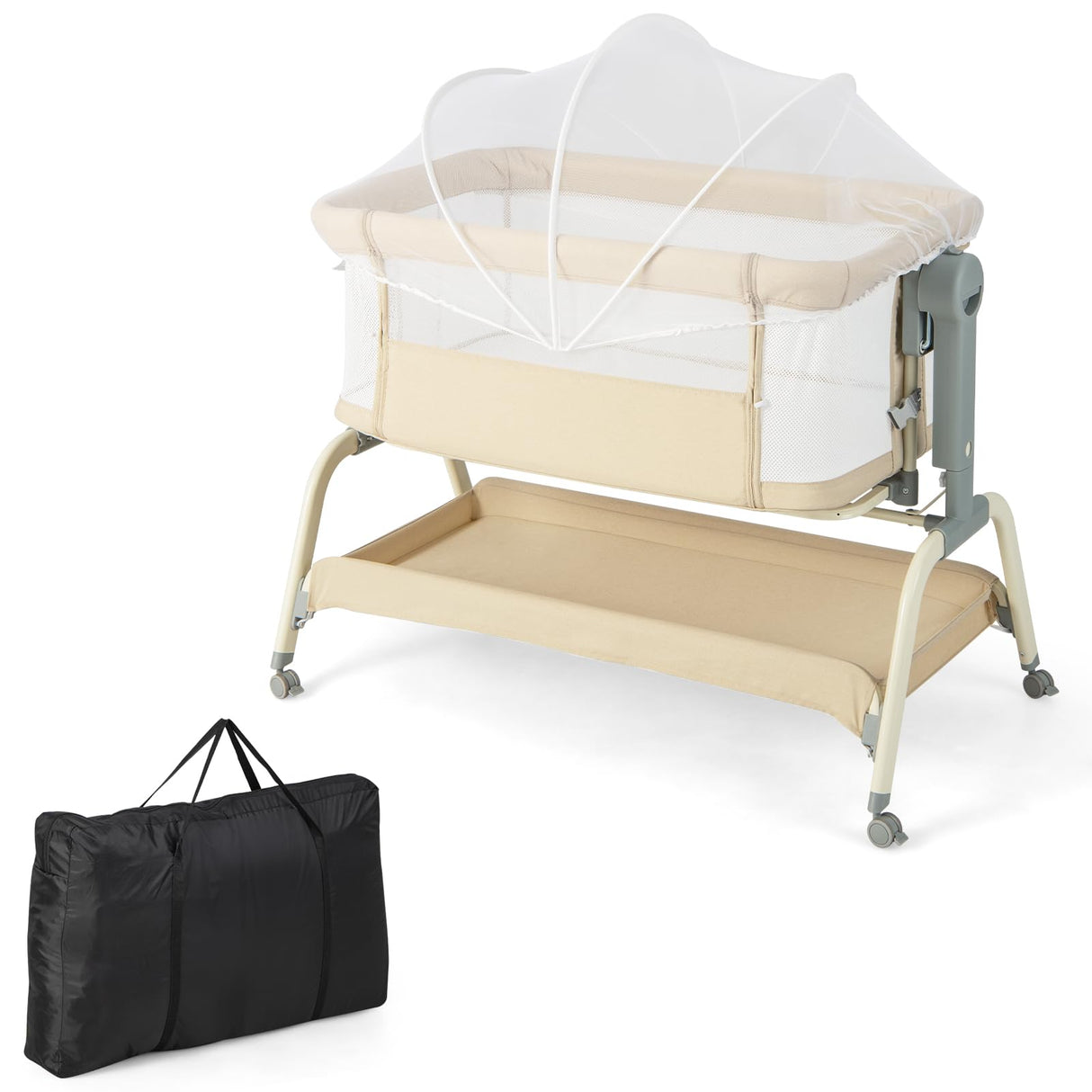 BABY JOY 4 in 1 Baby Bassinet with Mattress