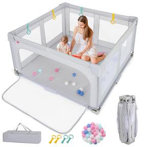 105*150 cm BPA-Free Foldable Toddlers Play Yard - Baby Joy