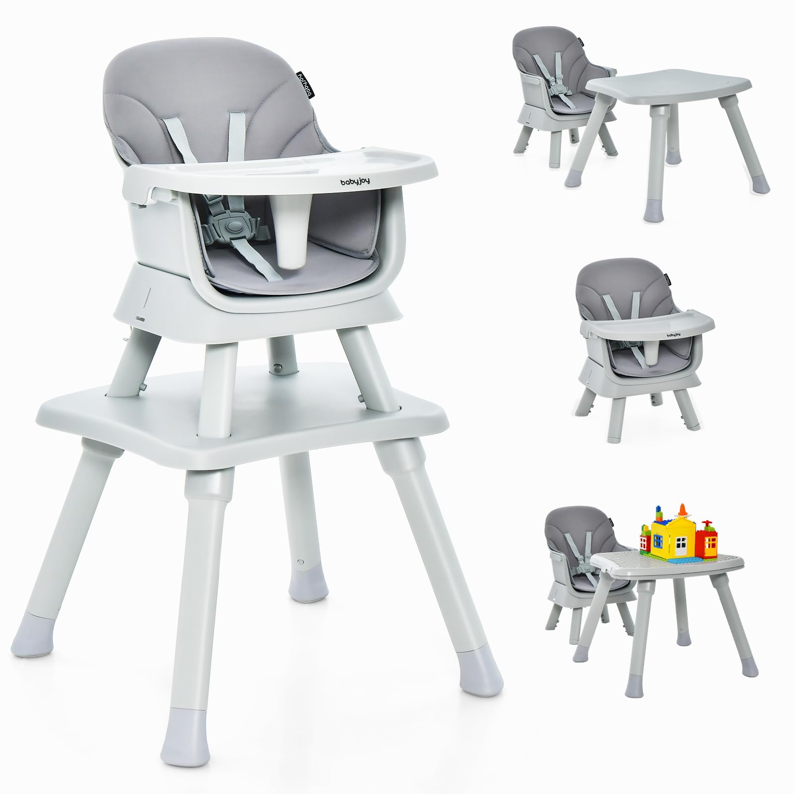 summer infant chair with tray instructions BABY JOY 8 in 1 Baby Highchair Convertible High Chair for Infants w/Ad – Babyjoy
