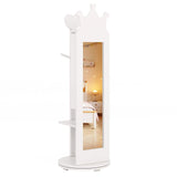 HONEY JOY 360° Rotating Kids Jewelry Cabinet