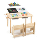 HONEY JOY Kids Sensory Table and Chair Set with Adjustable Height for 3+
