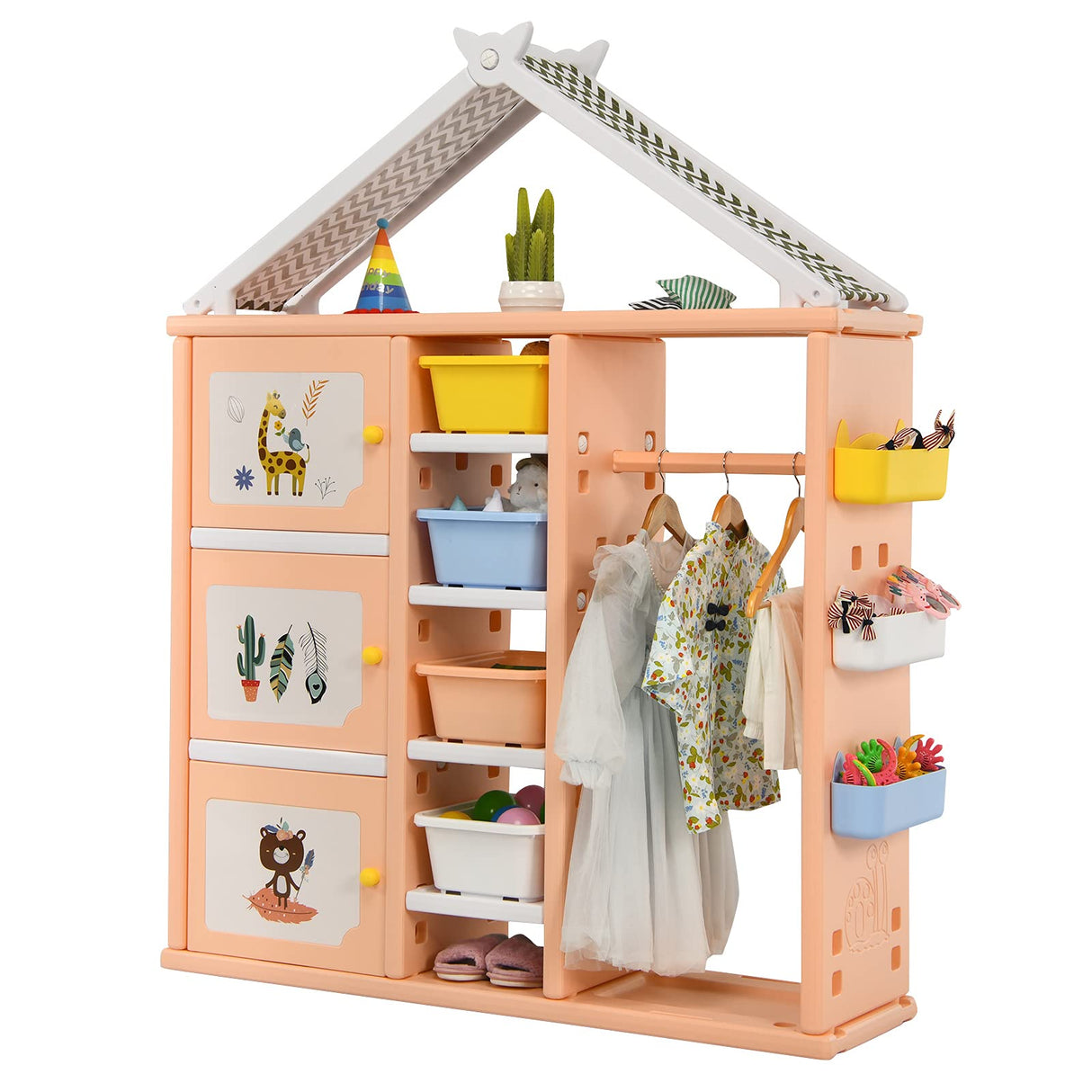 BABY JOY Kids Dress up Storage Closet