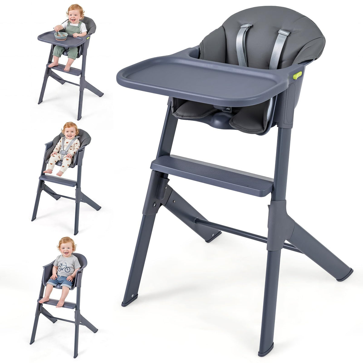BABY JOY 3-in-1 Washable Baby High Chair
