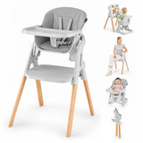 BABY JOY 7-in-1 Convertible Foldable Baby High Chair w/Adjustable Tray