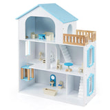 HONEY JOY 3-Story Wooden Dollhouse Playset for Kids