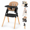 BABY JOY 7-in-1 Convertible Foldable Baby High Chair w/Adjustable Tray