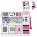 HONEY JOY Kids Kitchen Playset with Lights and Sounds