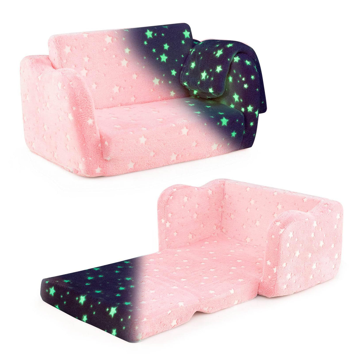 Glow in The Dark Toddler Chair with Blanket