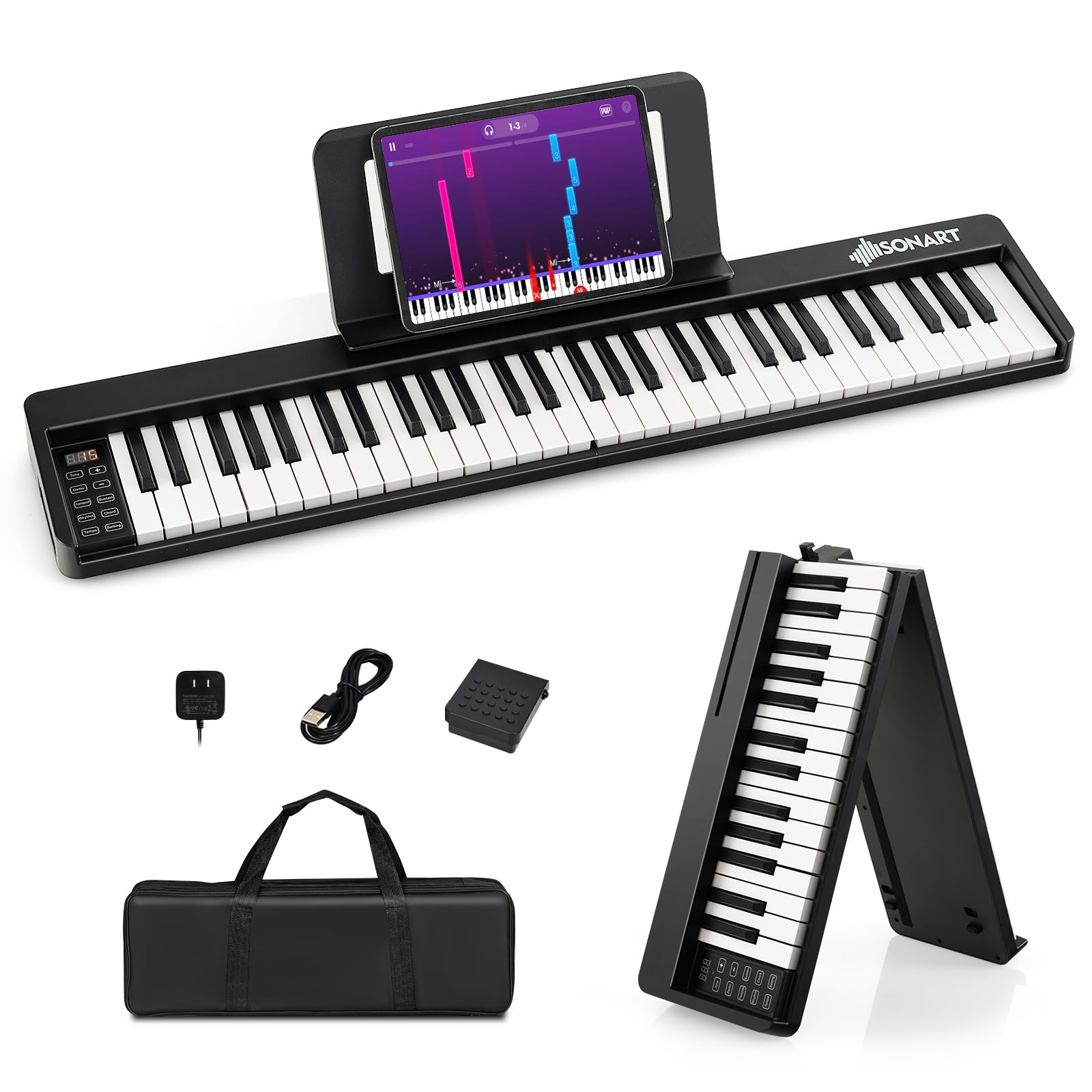 61 key keyboard size cheap