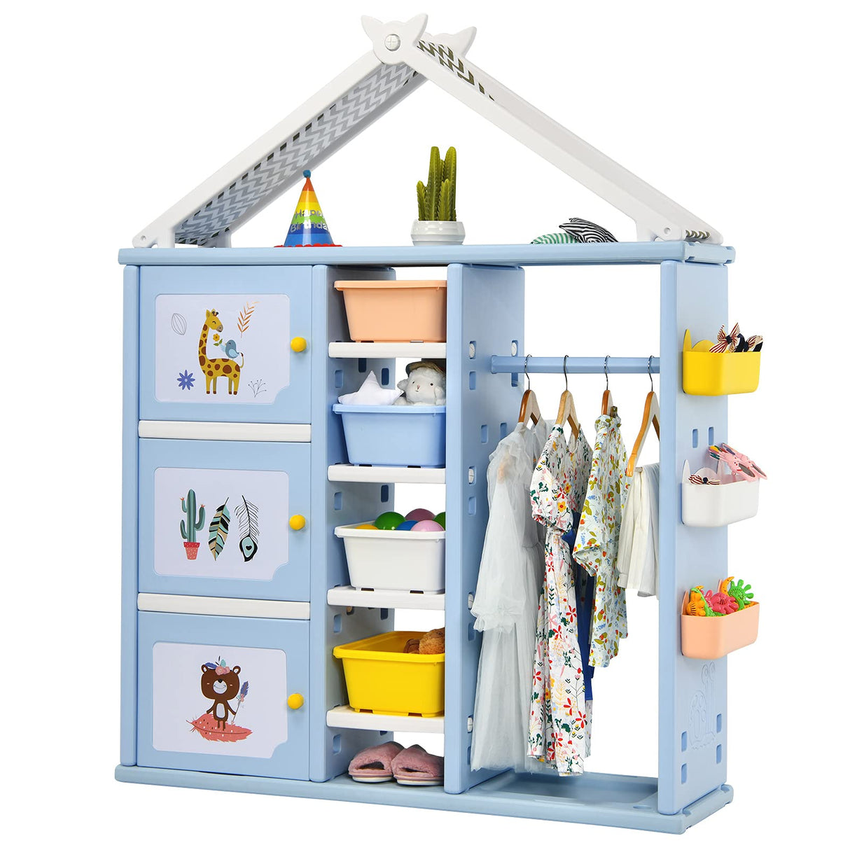 BABY JOY Kids Dress up Storage Closet