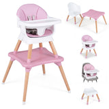 BABY JOY 9-in-1 Convertible High Chair, Kids Table and Chair Set
