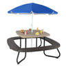 HONEY JOY 8 Person Kids Picnic Table, Outdoor Activity Table