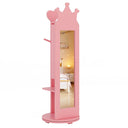 HONEY JOY 360° Rotating Kids Jewelry Cabinet