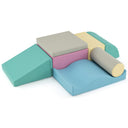 BABY JOY Kids Crawl & Climb Foam Play Set, 7-Piece