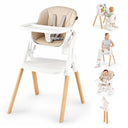 BABY JOY 7-in-1 Convertible Foldable Baby High Chair w/Adjustable Tray