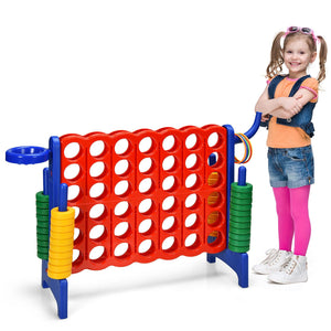 Jumbo 4-to-Score Giant Game Set for Kids with Basketball Hoop