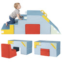 BABY JOY Kids Climb & Crawl Playset, Toddler Climber with Slide & Stairs