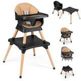 BABY JOY 9-in-1 Convertible High Chair, Kids Table and Chair Set
