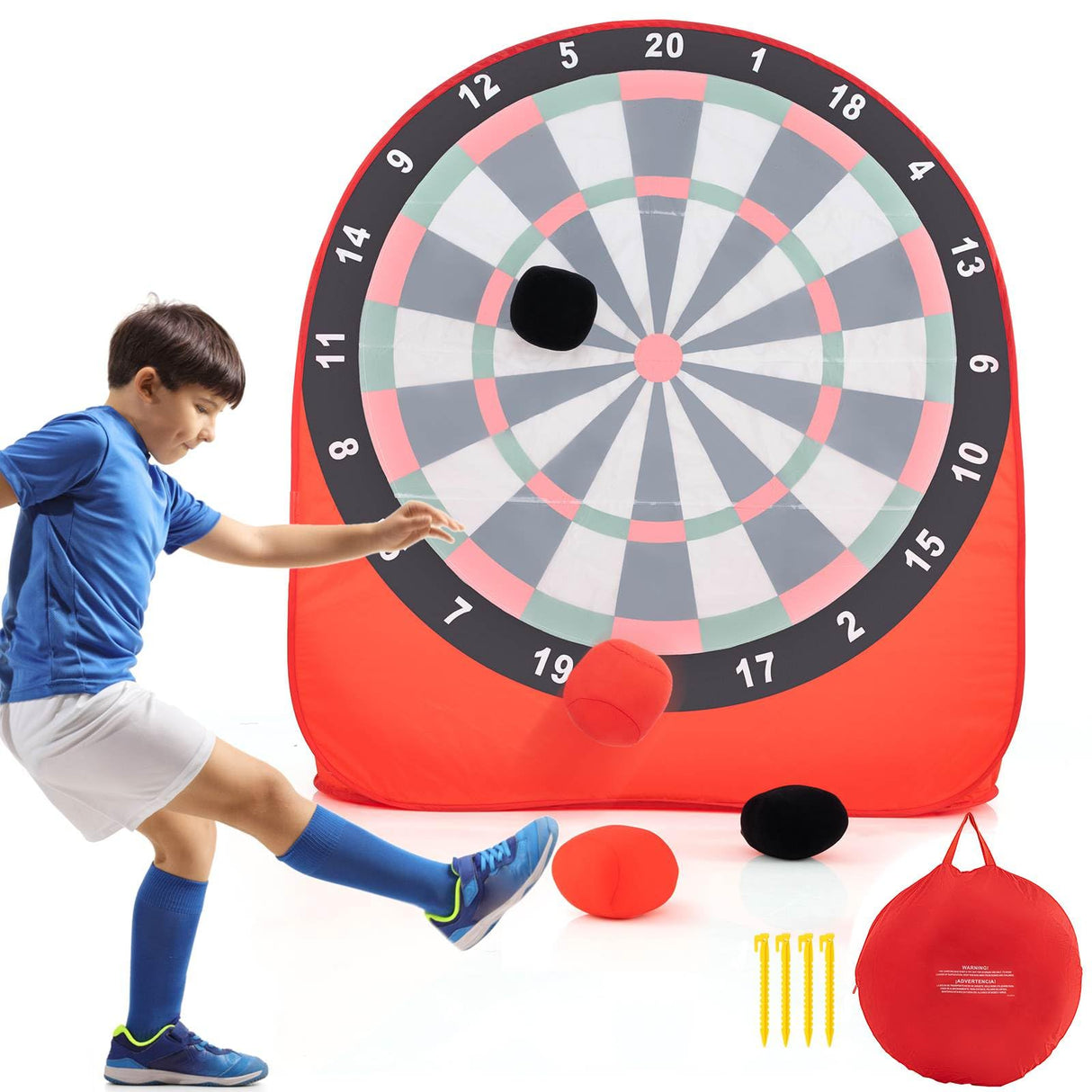 Foldable and Portable Large Dart Board for Kids