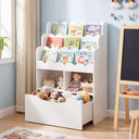 HONEY JOY Kids Bookshelf, 5-Tier Wooden Children Bookcase & Toy Storage Organizer