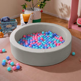 BABY JOY Round Foam Ball Pits, Ball Pits for Toddlers 105cm x 24cm w/Sponge Filling