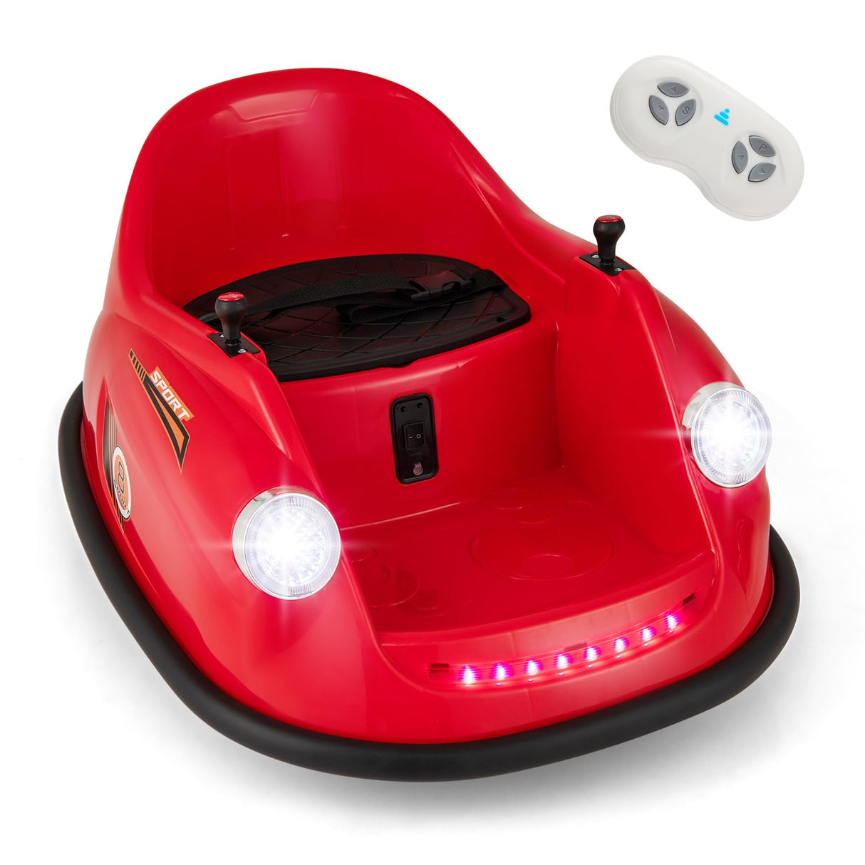 12V Electric Kids Ride on Bumper Car with Remote Control for Toddlers 2-5 Years Old
