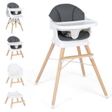 BABY JOY Convertible High Chair for Babies & Toddlers
