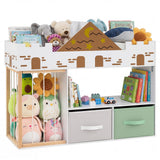 HONEY JOY Toy Storage Organizer with Stuffed Animal Storage