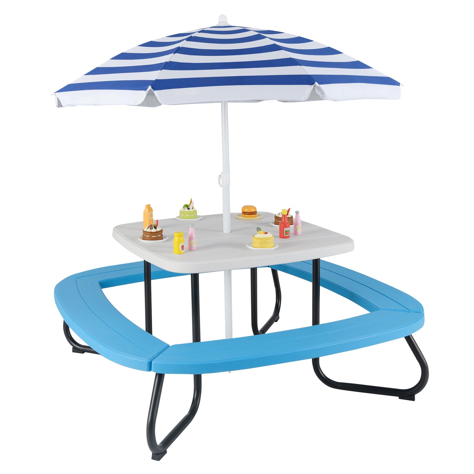 HONEY JOY 8 Person Kids Picnic Table, Outdoor Activity Table – Babyjoy
