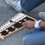 HONEY JOY Kids 27-Note Glockenspiel Xylophone, Glockenspiel Xylophone for Toddlers w/27 Metal Keys, Percussion Instrument