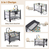 BABY JOY 5-in-1 Baby Bassinet