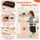 Kids Kitchen Playset, Pretend Play Kitchen w/25 Accessories