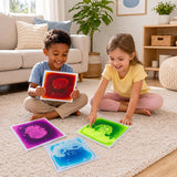 HONEY JOY Glow-in-the-Dark Liquid Sensory Floor Tiles for Toddlers