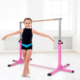 BABY JOY Kids Gymnastic Training Bar, 90 to 150cm Height Adjustable Expandable Exercise Horizontal Kip Bar w/Double Locking Mechanism